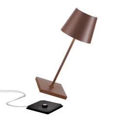 Zafferano Poldina mini bordlampe bat. IP65 corten