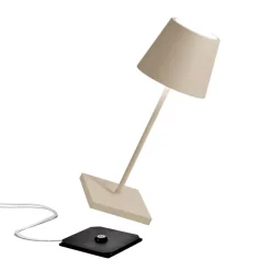 Zafferano Poldina mini bordlampe batteri IP65 sand
