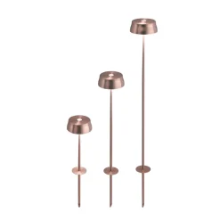 Zafferano Sister Light batterilampe kobber